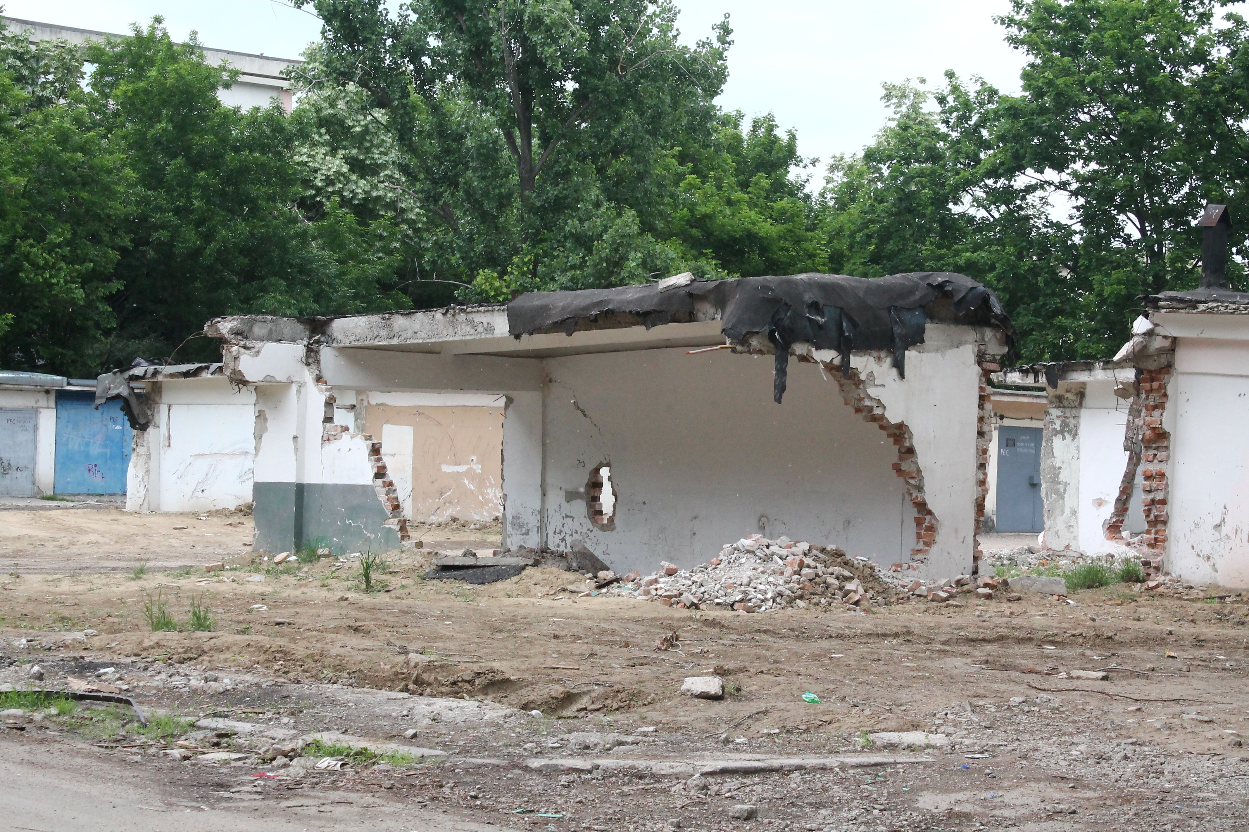 Cale de acces specială către viitoarea PARCARE de la Ancora (FOTO)