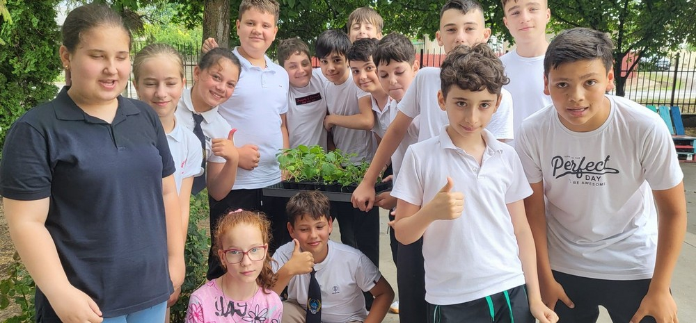 Elevii de la „Radu Negru” şi colegii lor din judeţ învaţă despre culturile hidroponice