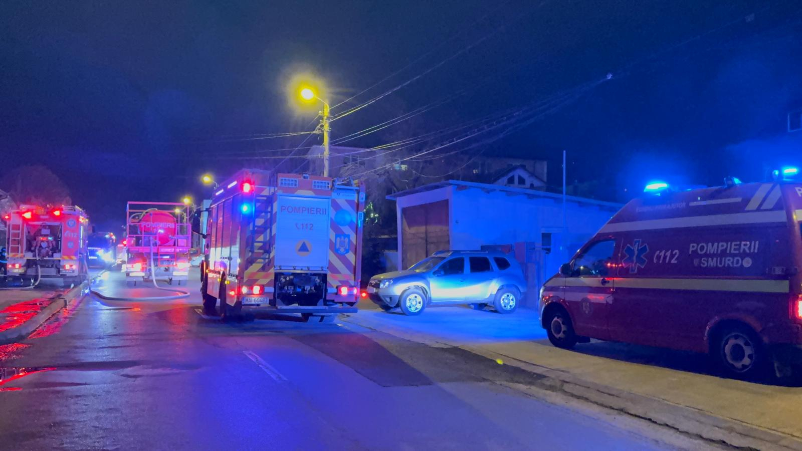 Incendiu în Galați, în noaptea de Ajun