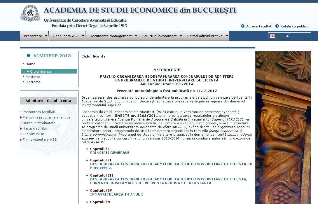 Pregătiri gratuite şi simulări pentru admitere la Academia de Studii Economice