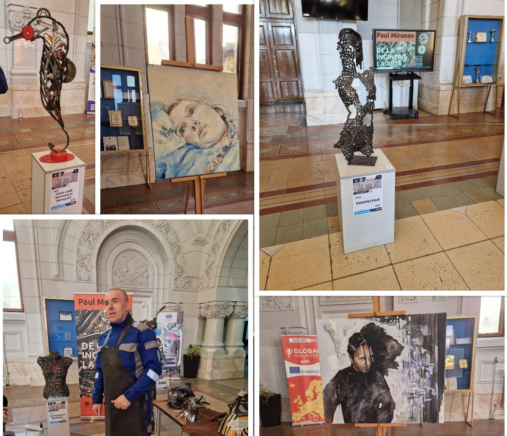 De la Inginerie, la Artă - o călătorie prin esenţa sufletului uman. Expoziţie-eveniment la Universitate