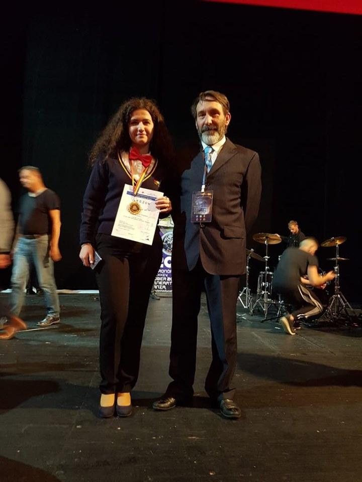 Pentru a doua oară consecutiv, gălăţeanca Daria Hărăbor, medaliată cu aur la Internaţionala de Astronomie