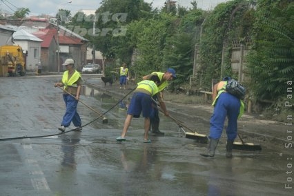Valea Oraşului, după retragerea apelor