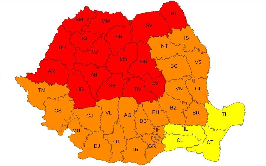 Galaţiul schimbă Codul galben cu unul portocaliu de caniculă