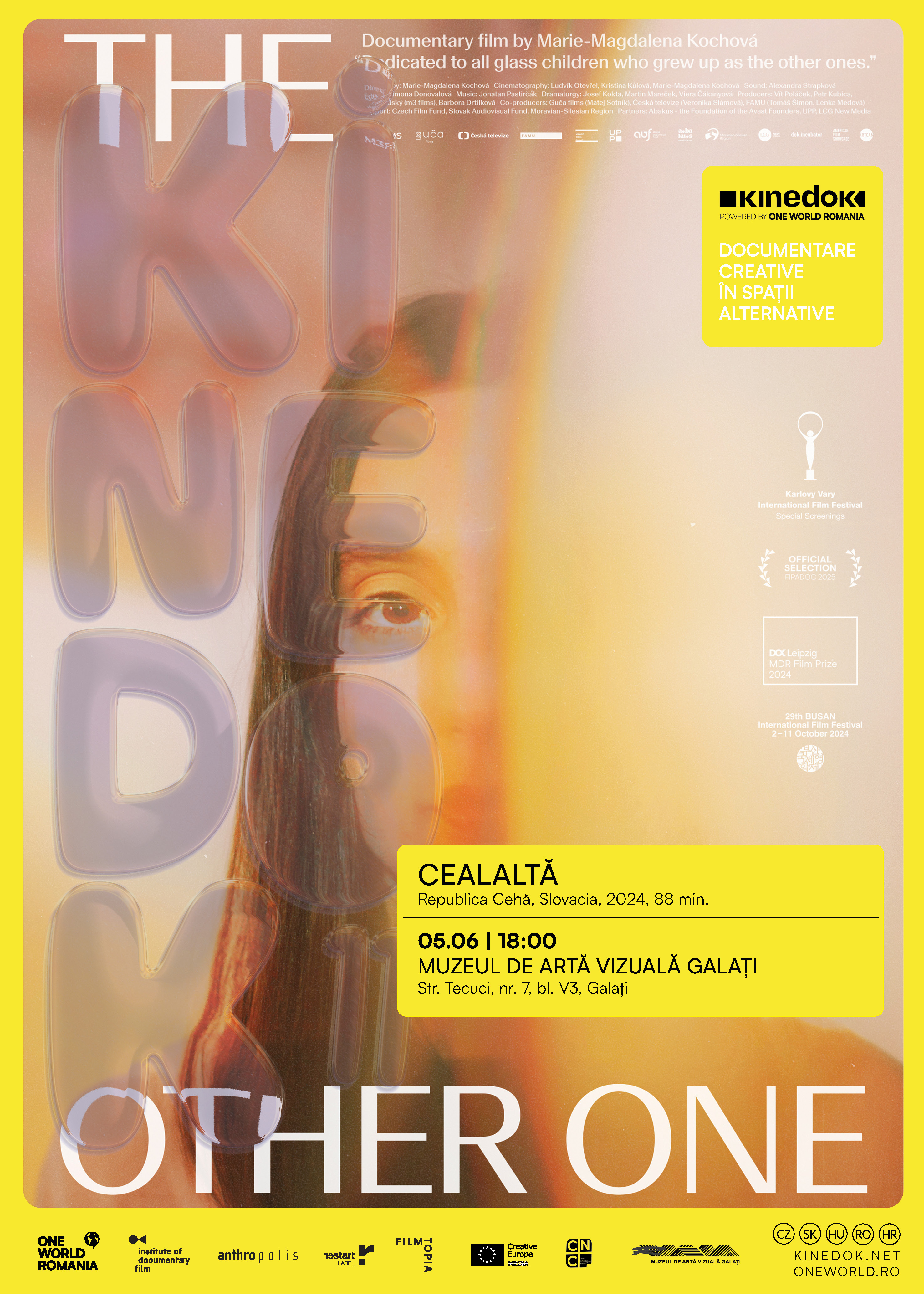 Muzeul de Artă Vizuală Galați vă invită la filme documentare KineDok. Astăzi, "Cealaltă" - un film despre dragoste şi responsabilitate