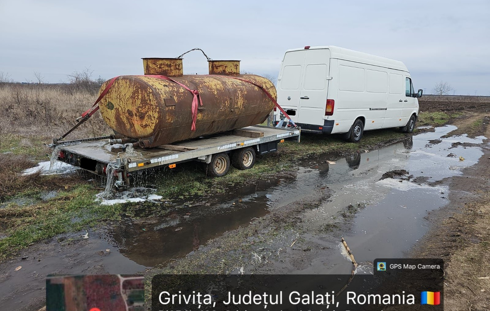 Amendă de 6.000 de lei pentru deversări ilegale în câmp