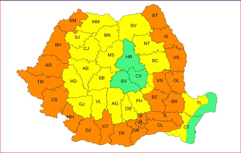 Codul galben de caniculă devine portocaliu, la Galaţi