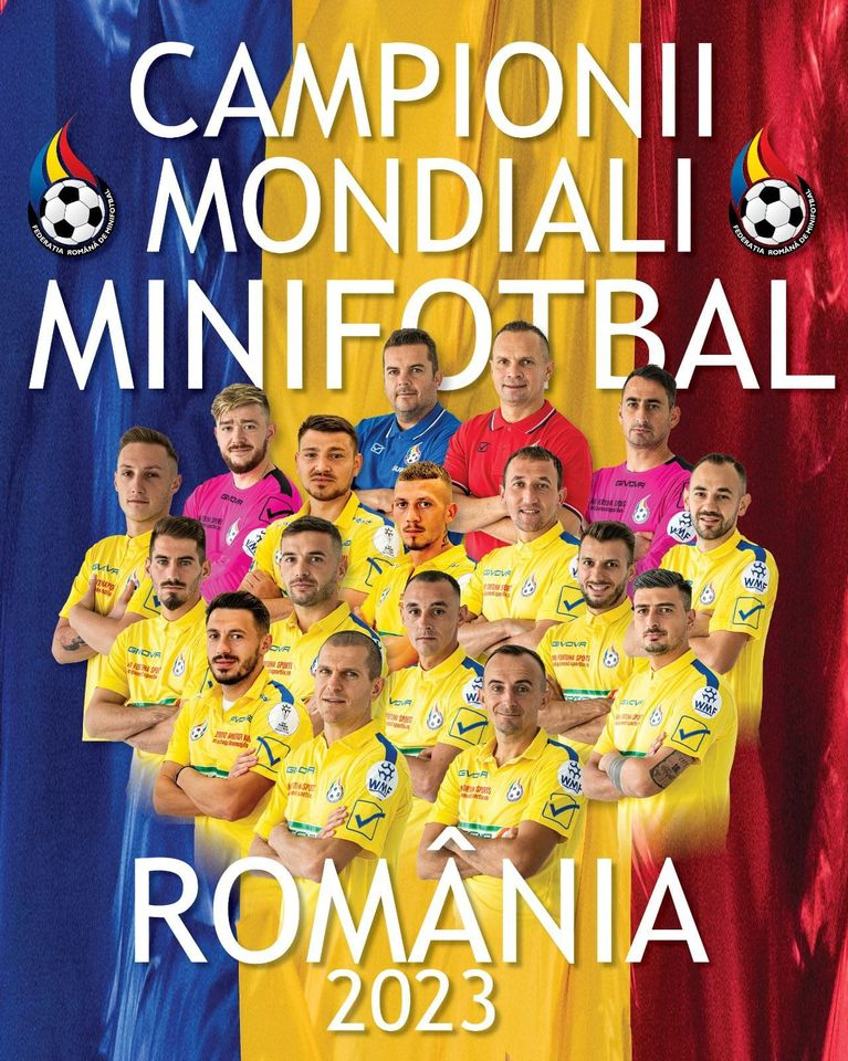 România, campioană mondială la minifotbal