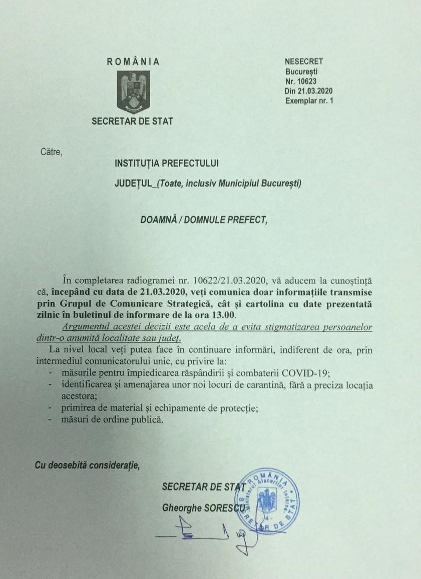 Fără informații locale despre COVID-19