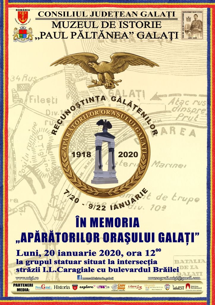 În memoria apărătorilor oraşului Galaţi