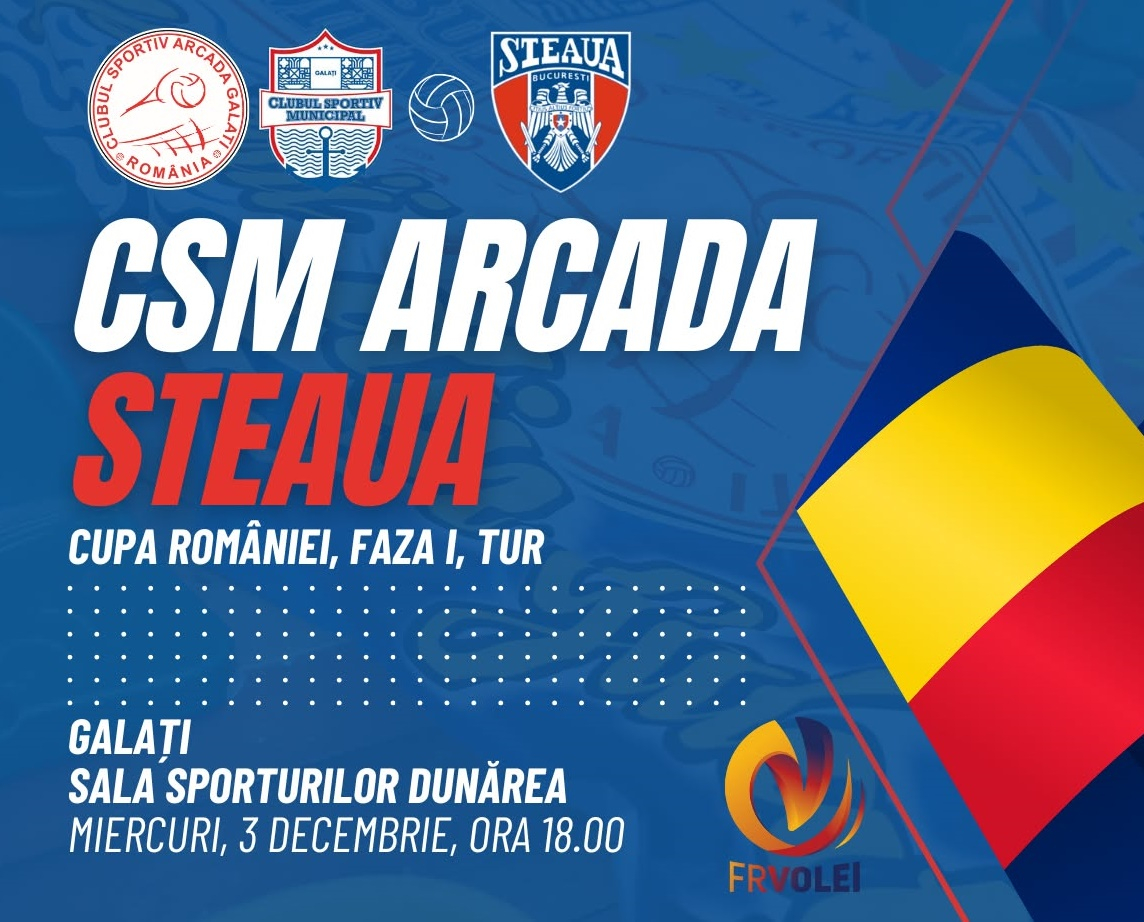 CSM Arcada joacă în Cupă. Din sportul gălățean