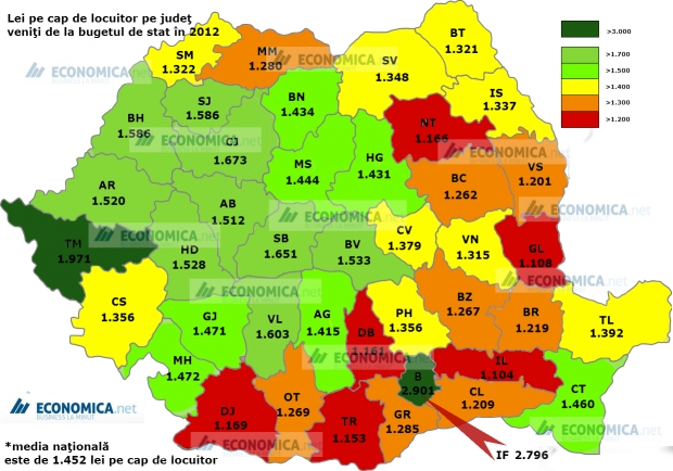 Galaţiul, al doilea judeţ din coadă la sume primite de la stat în 2012