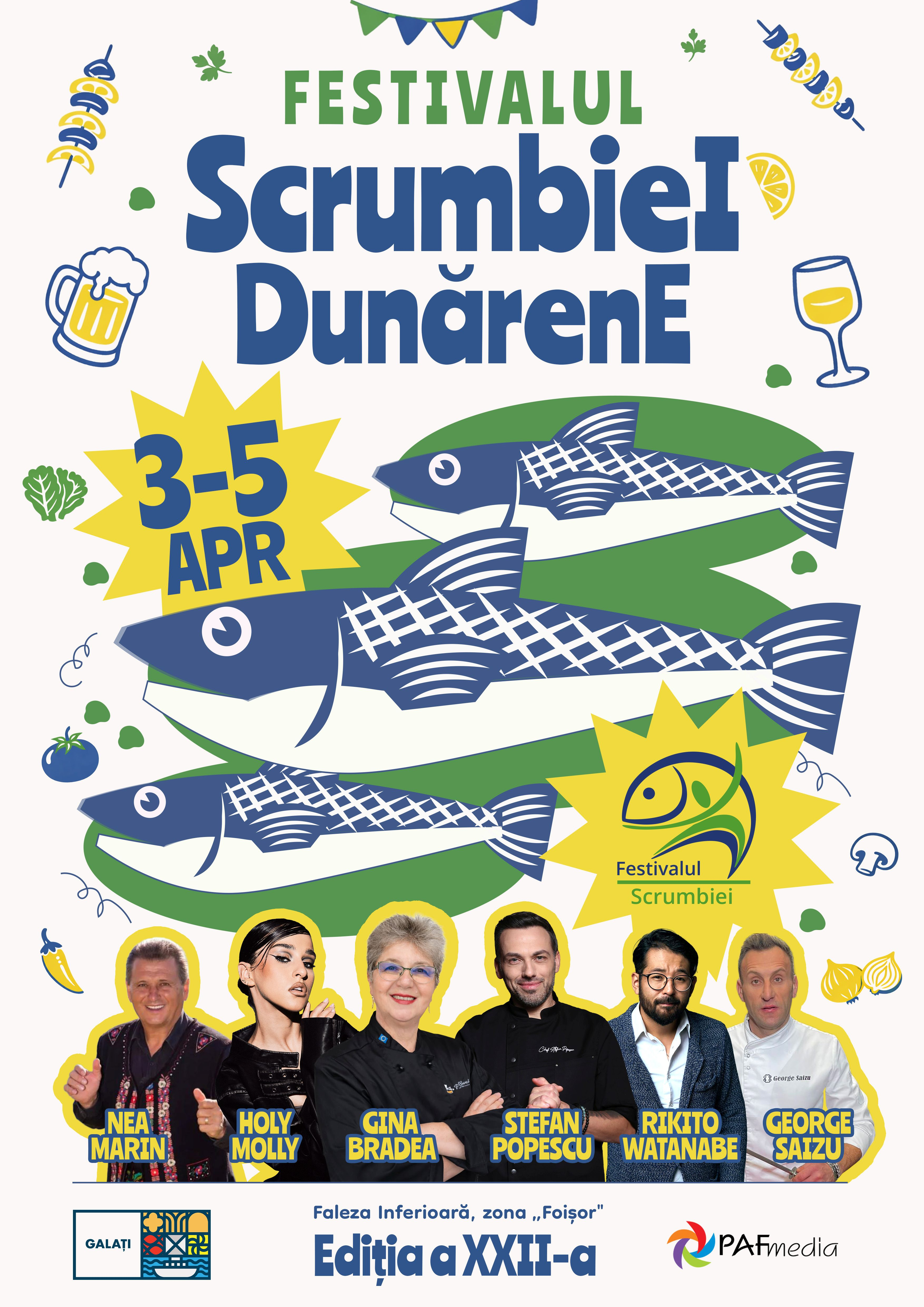 Cât plătim şi cu cine petrecem la Festivalul Scrumbiei Dunărene