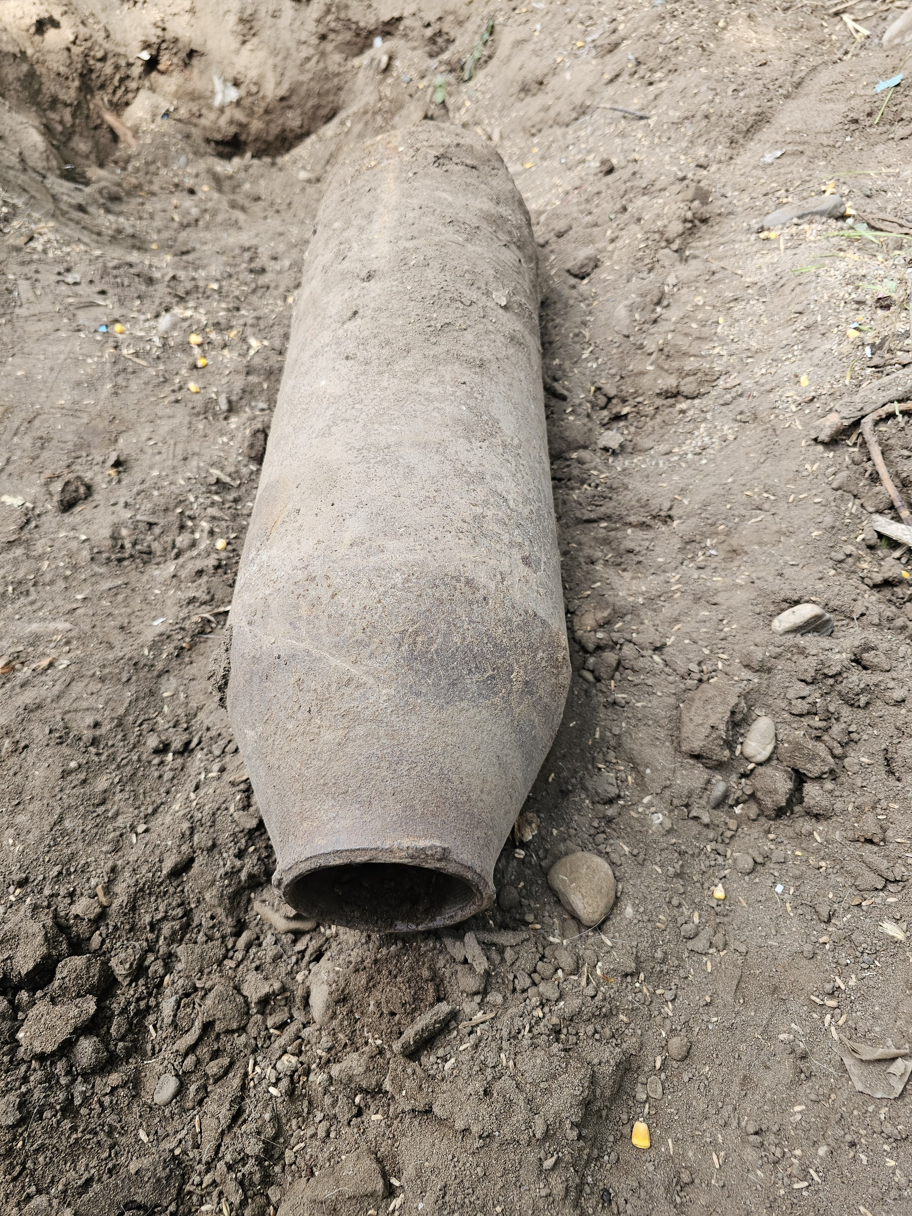 Bombă de aviație medie de exercițiu, descoperită la Umbrăreşti