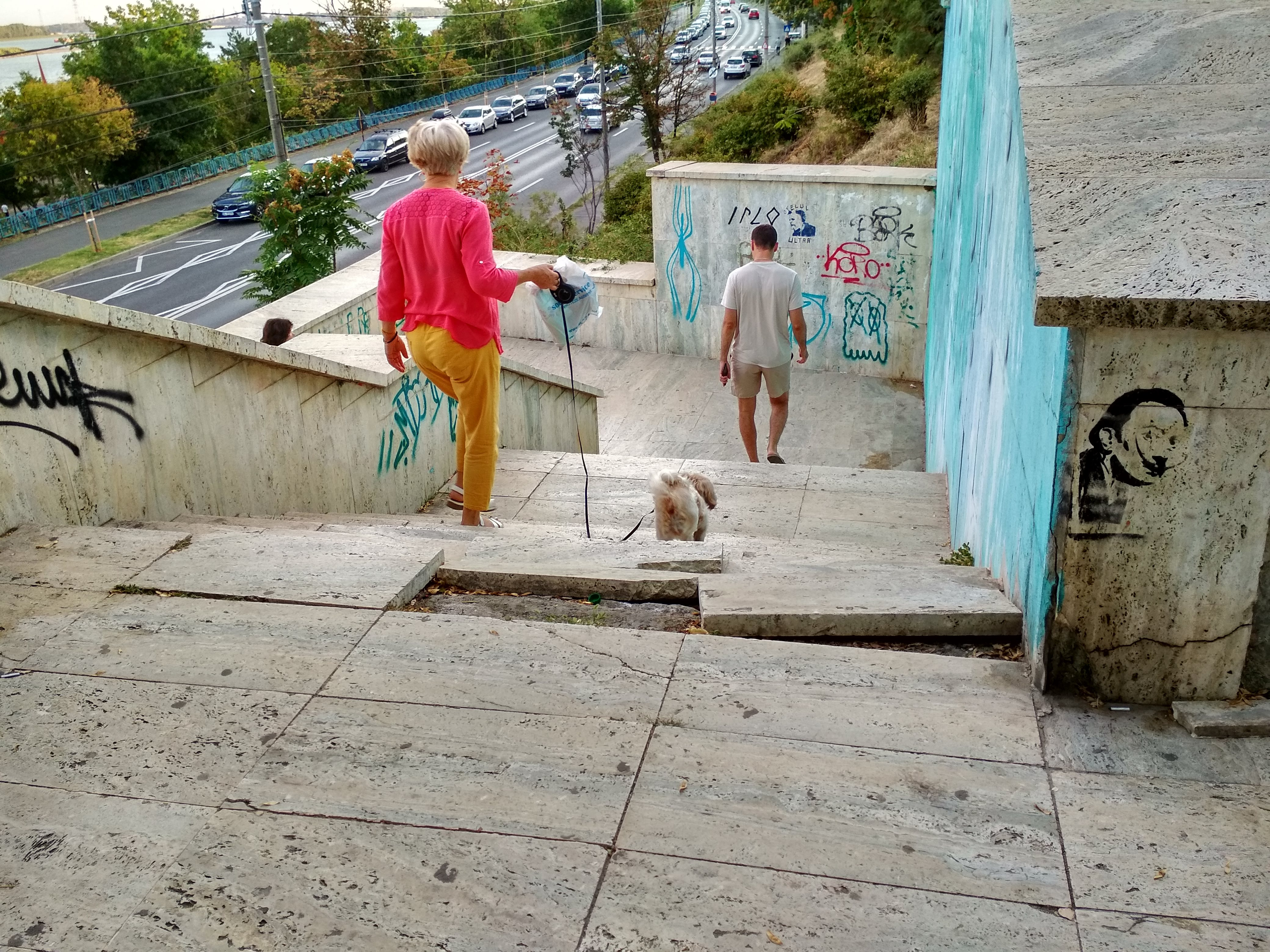 Tobogan spre Faleza Dunării, în curs de amenajare (Fotoreportaj)