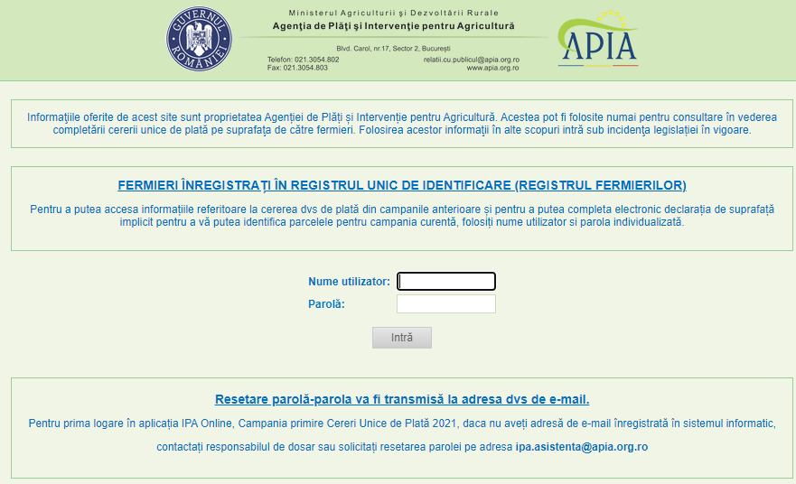 Fermierii pot depune online cererile de plată