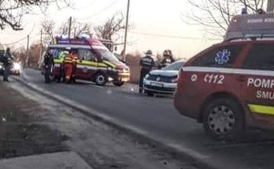 Accident cu patru victime. Două mașini s-au ciocnit violent într-o neacordare de prioritate