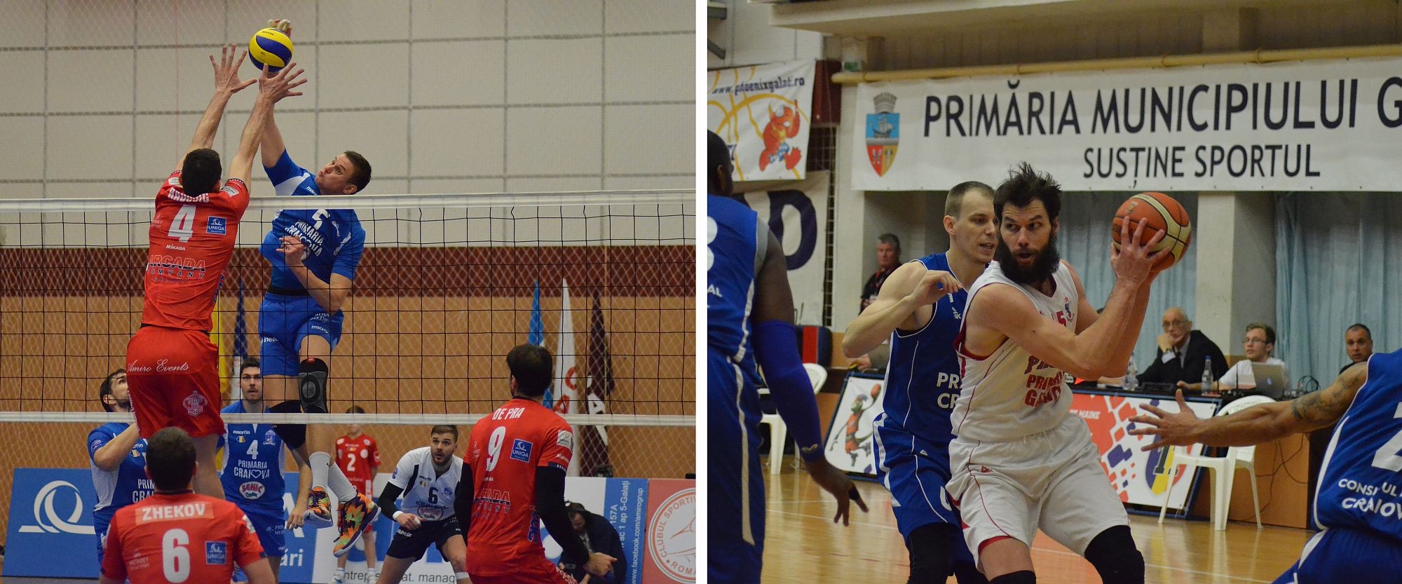 Două MECIURI cu miză mare la Sala “Dunărea”