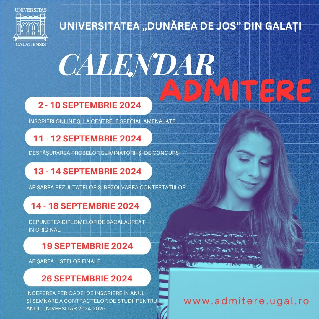 A doua sesiune de admitere la Universitatea „Dunărea de Jos” din Galați