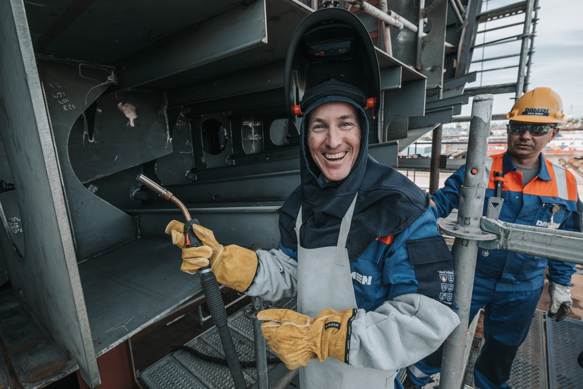 Damen Galați, activități simultane la trei feriboturi pentru Canada