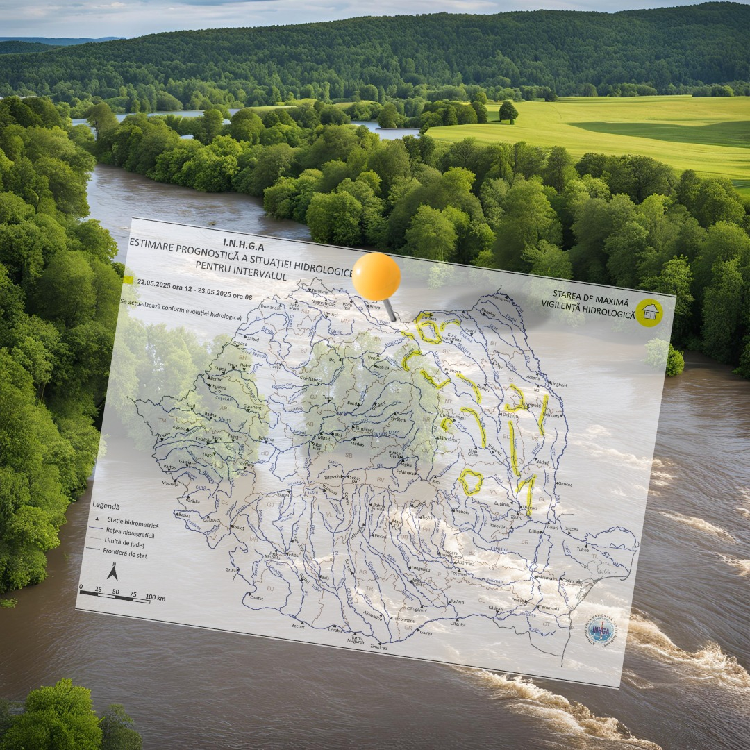 Risc de inundații pe râurile din judeţul Galaţi
