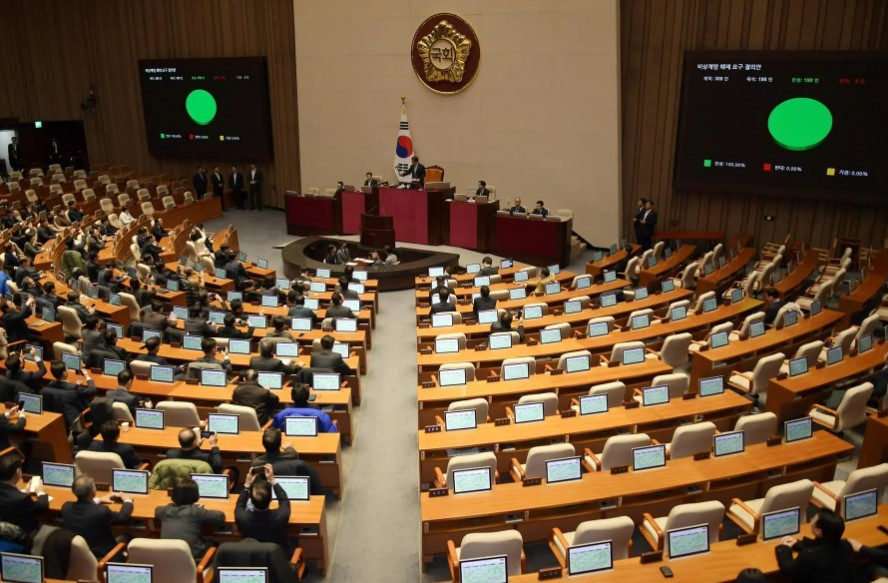 Puterile legii marțiale din Coreea de Sud au fost limitate