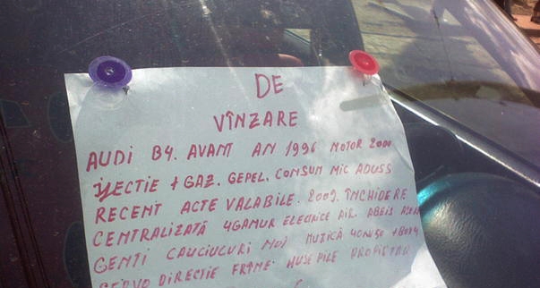 RAZII PRIN GALAŢI: Amenzi pentru şoferi şi comercianţii de maşini