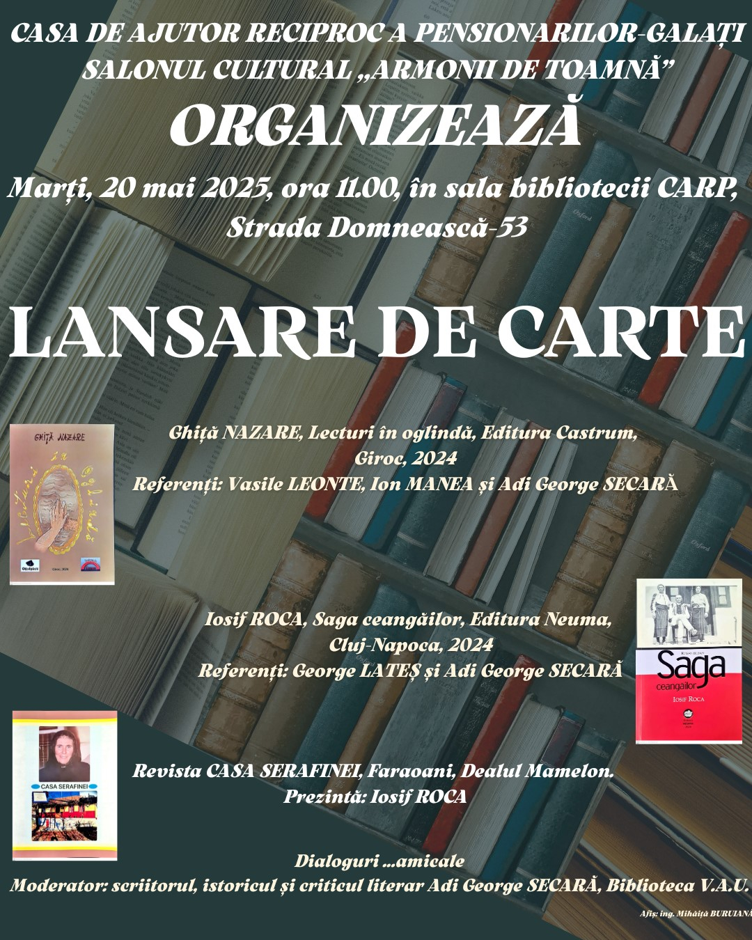 Eveniment la Salonul Cultural al CARP Galaţi