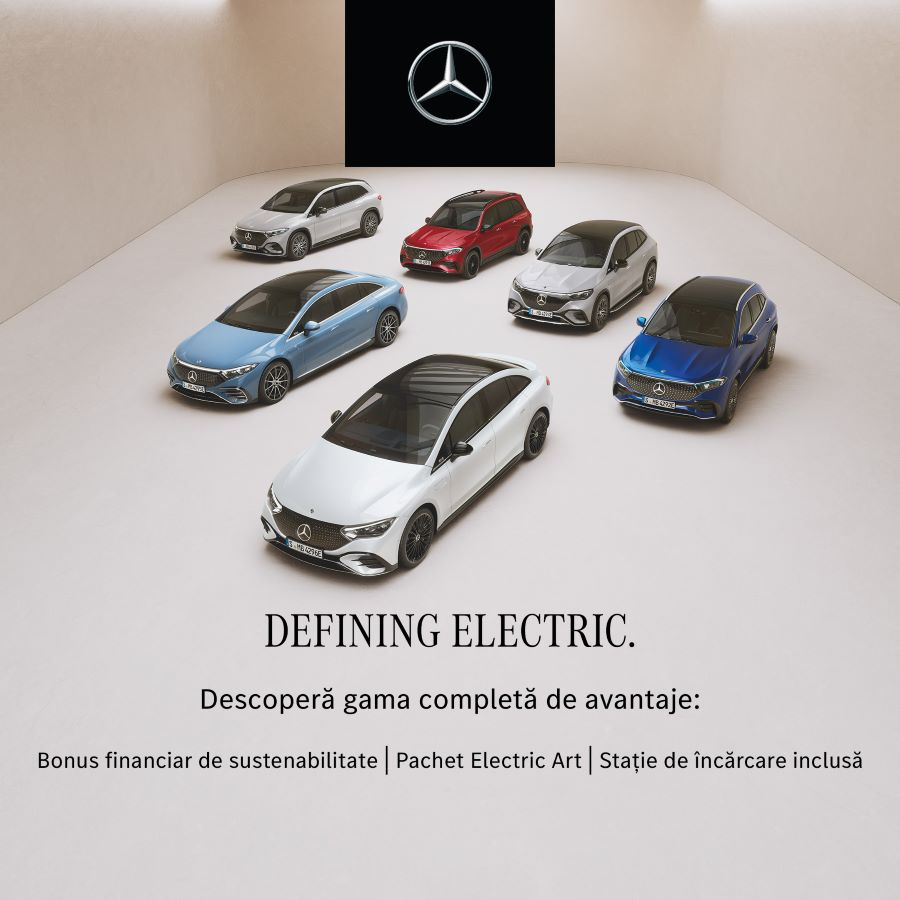 Descoperă gama 100% electrică Mercedes-Benz: Confort, Performanță și Eficiență
