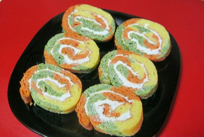 Rulada tricoloră, un aperitiv de efect | RECOMANDAREA RAMONEI