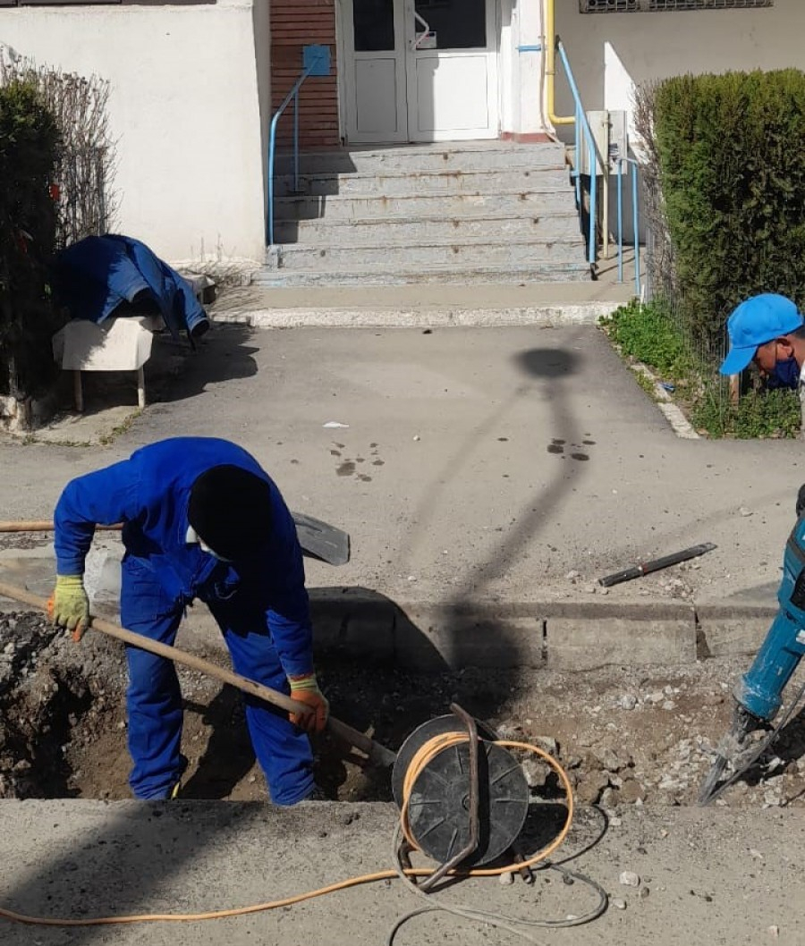 Rețea de gaze din Galați, avariată de muncitori