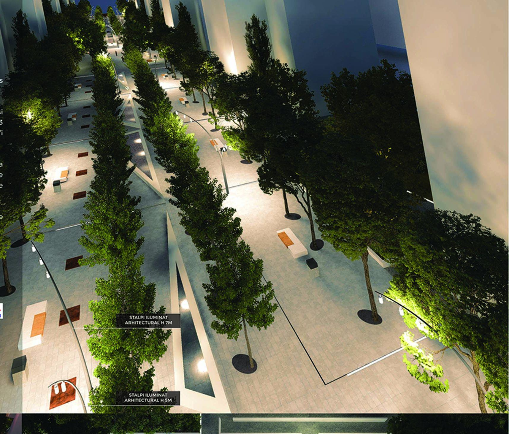 Modernizarea aleii pietonale de la P-uri