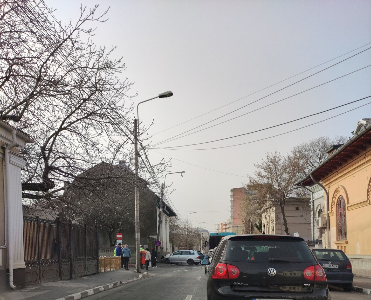 Trafic blocat pe strada Nicolae Bălcescu din cauza unui accident