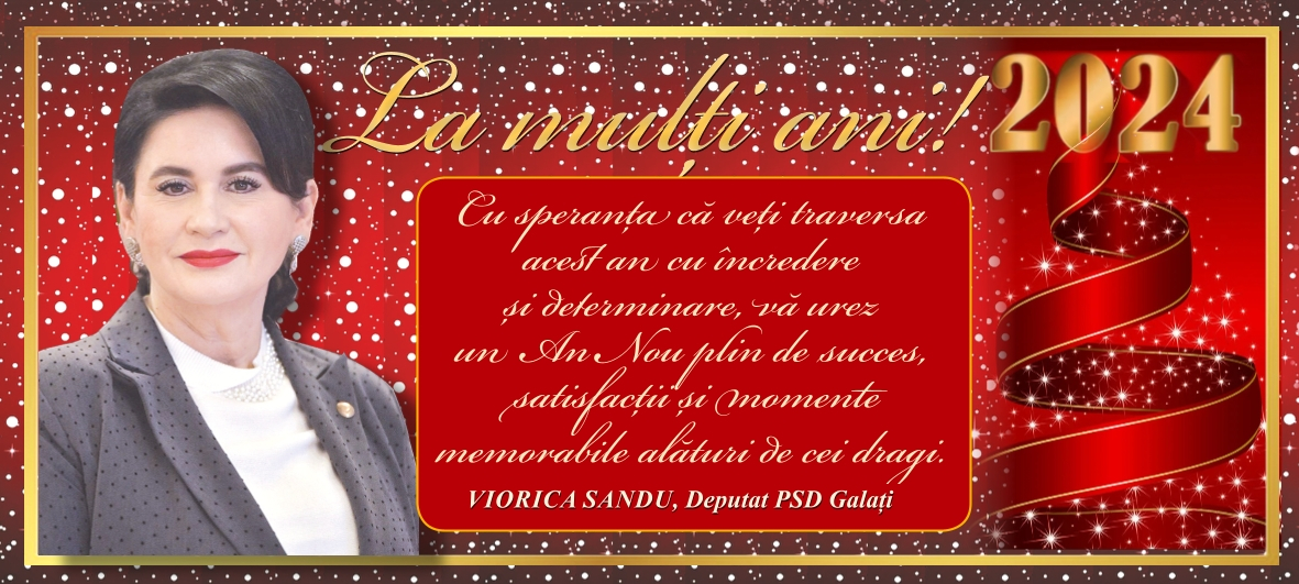 Deputat Viorica Sandu vă urează La mulți ani 2024!