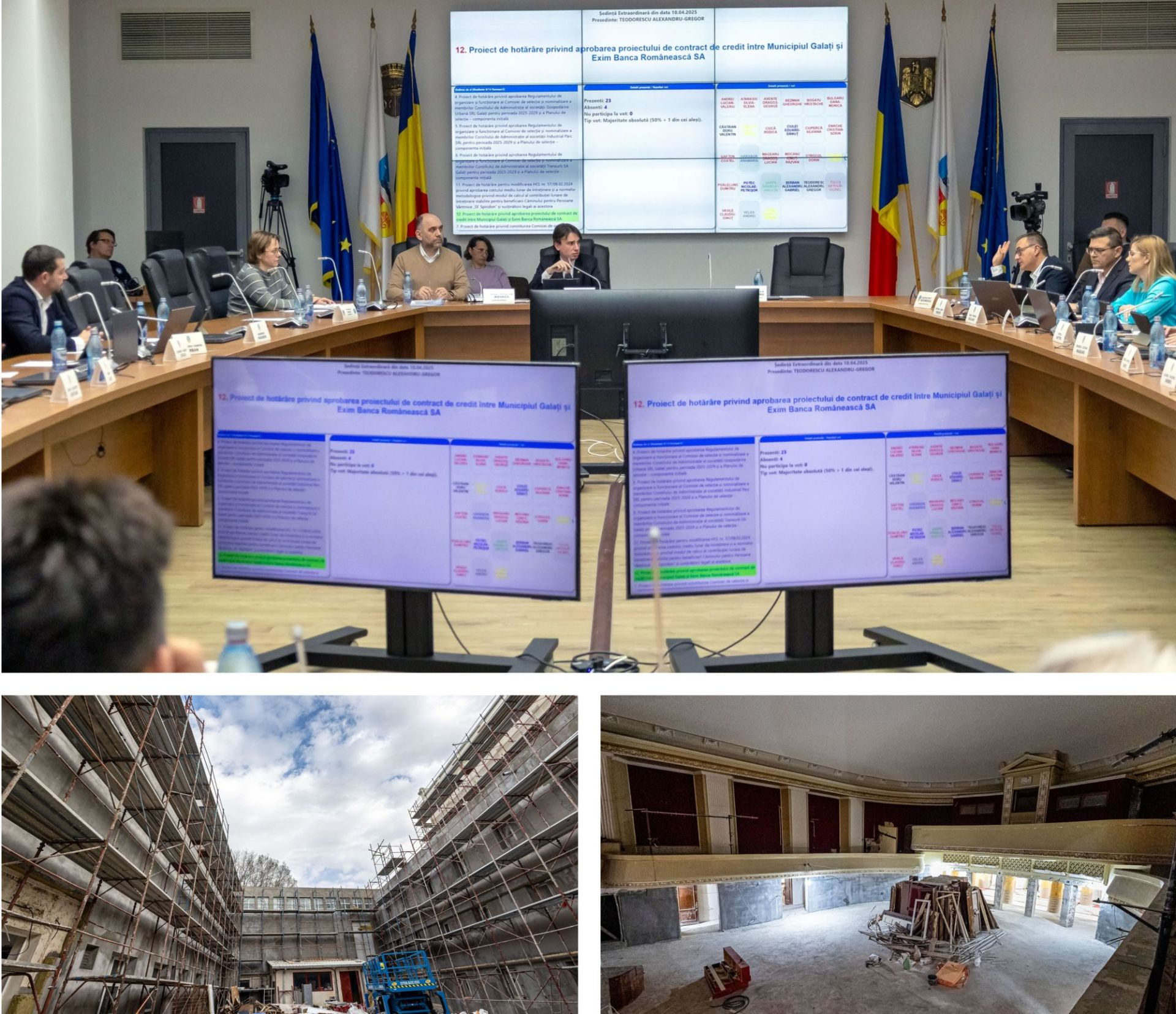 Galaţiul se împrumută iarăşi la Exim Banca Românească: 150 de milioane de lei pentru 30 de investiţii