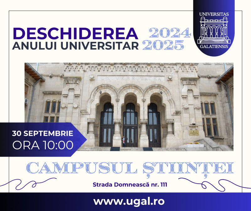 Deschiderea festivă a anului universitar la „Dunărea de Jos”