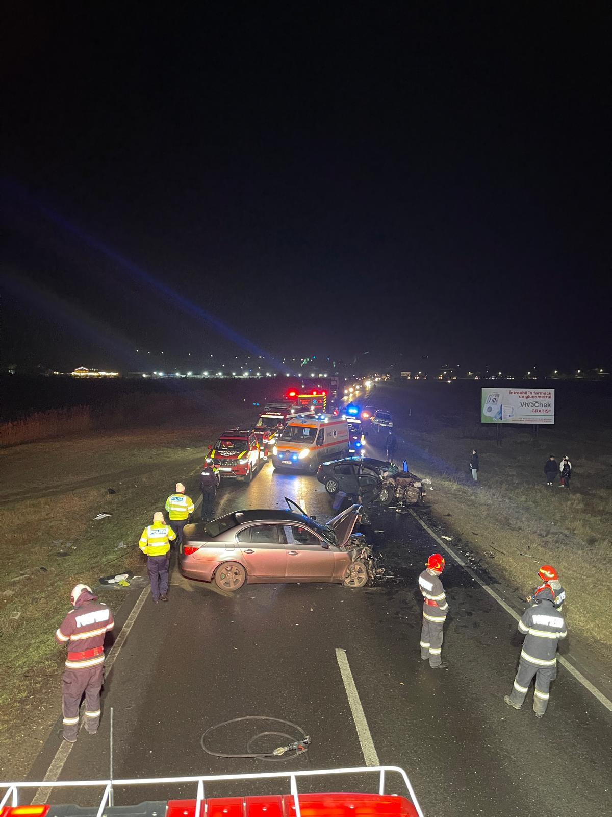 UPDATE: Accident teribil pe DN 25. O șoferiță de 18 ani a scăpat mașina pe contrasens(VIDEO)