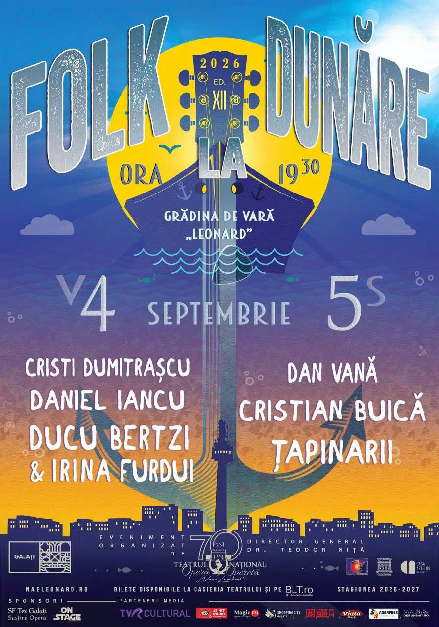Folk la Dunăre, ediţia a XII-a: seri de poveste şi de nostalgii la Grădina de Vară „Leonard”