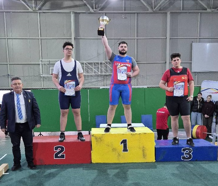 Clasări gălăţene fruntaşe în „Cupa României” la haltere juniori