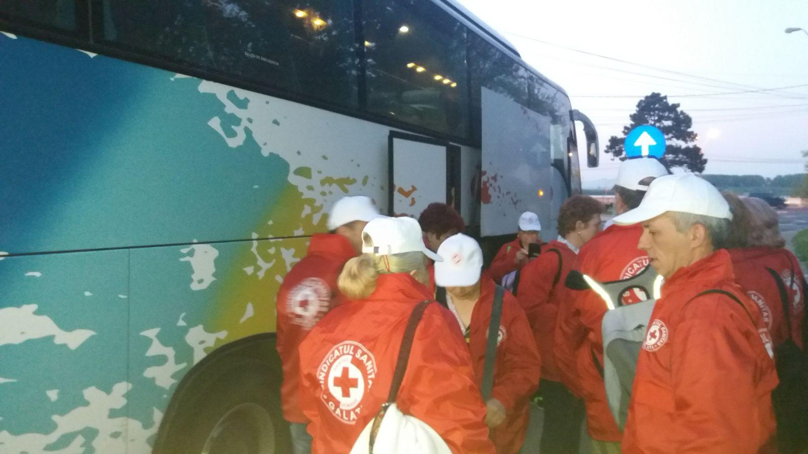 Sute de membri ai Sanitas Galaţi au participat la mitingul din Capitală