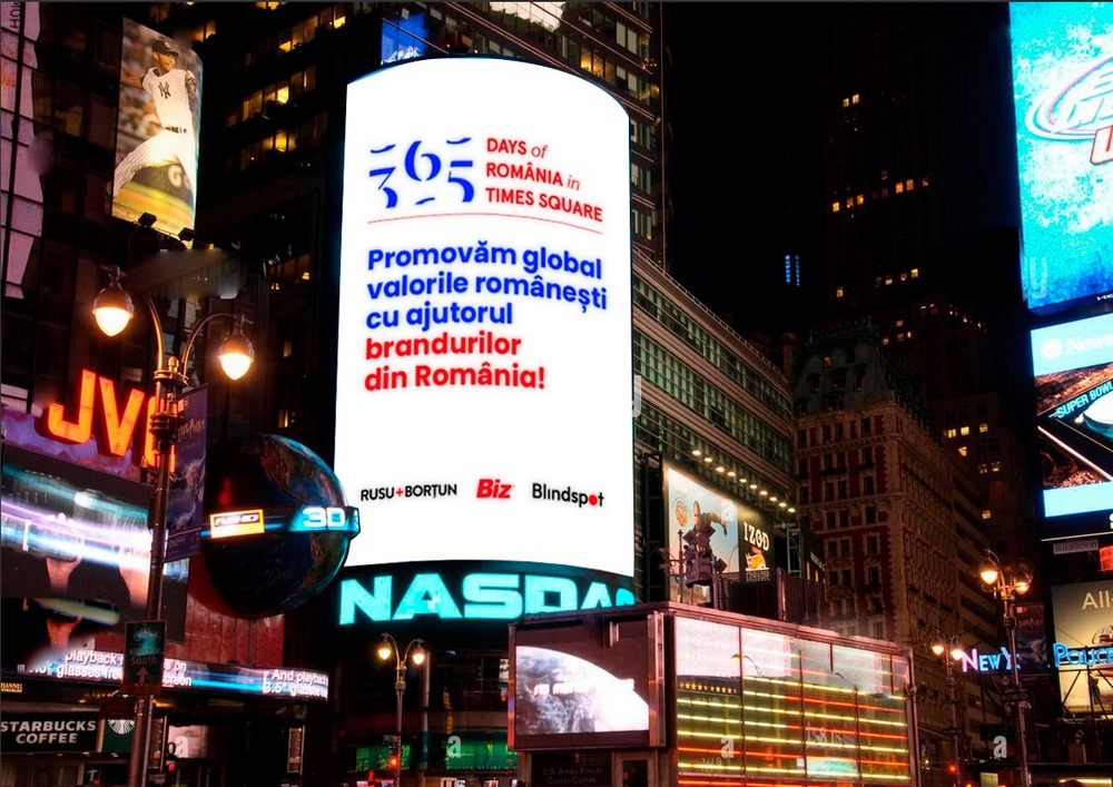 Opt branduri românești, în celebra Times Square din New York
