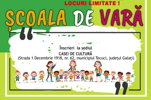 Şcoală de vară pentru elevi, la Tecuci