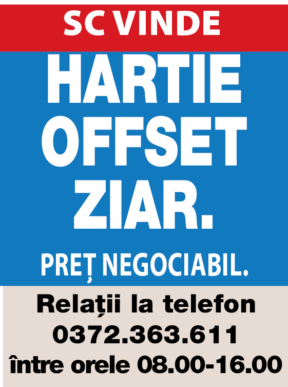 Hârtie offset ziar de vânzare