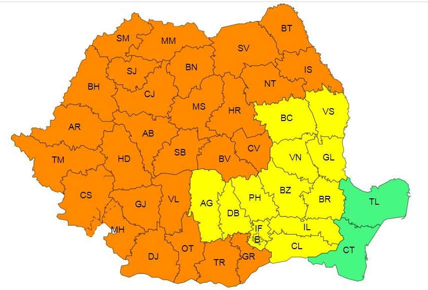 Arşiţa se intensifică, dar Galaţiul rămâne sub Cod galben de caniculă