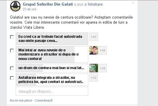 SONDAJ printre şoferi/ "Galaţiul, o CENTURĂ OCOLITOARE pentru toate proiectele europene"
