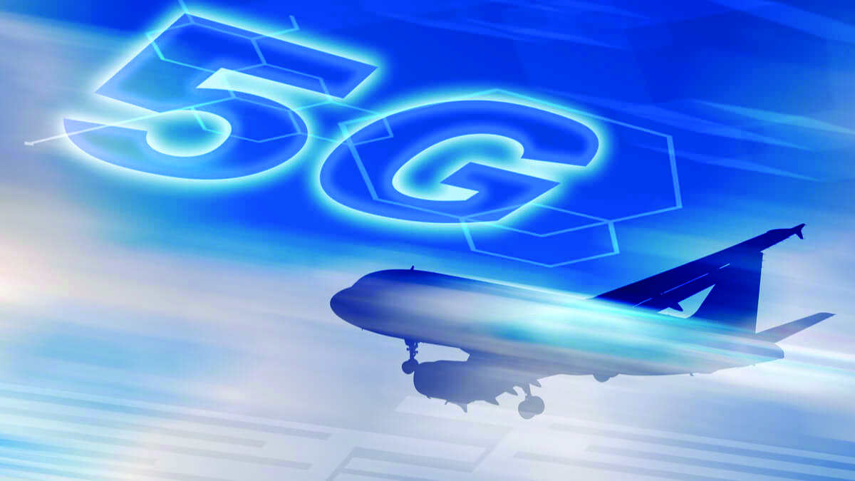 Comunicaţii 5G la bordul avioanelor