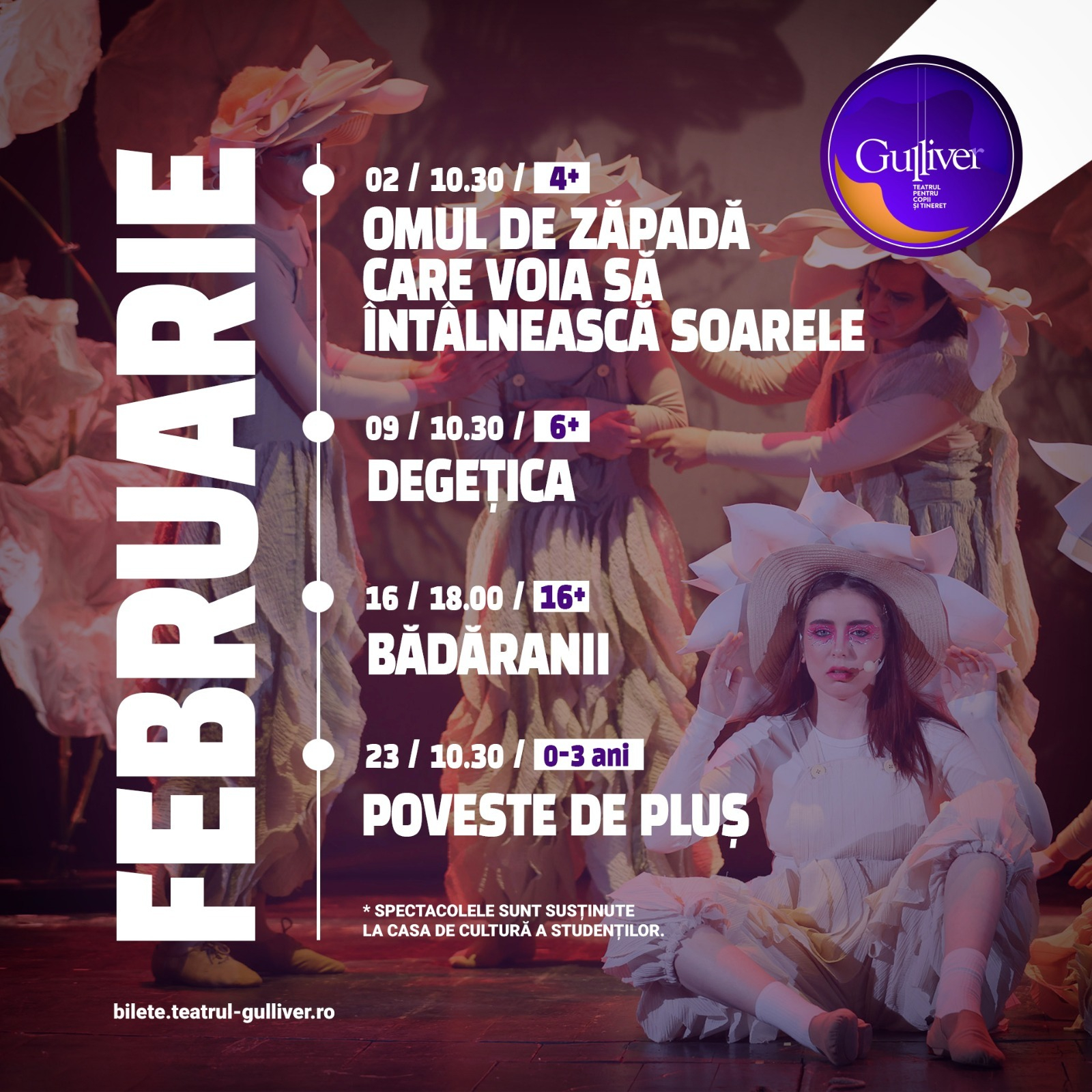 Lună plină de spectacole la „Gulliver”