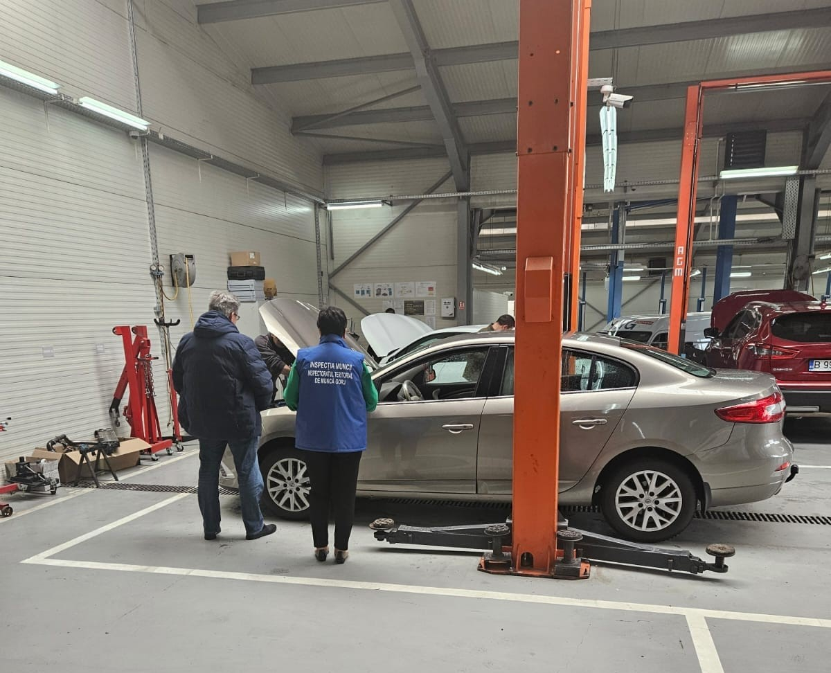 "Curățenie de Paște" cu amenzi de zeci de mii de lei la service-urile auto din Galați