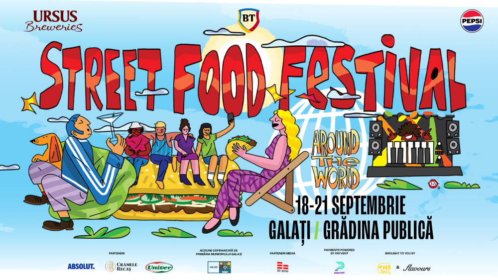 Street FOOD Festival revine la Galați, în Grădina Publică, între 18 și 21 septembrie!