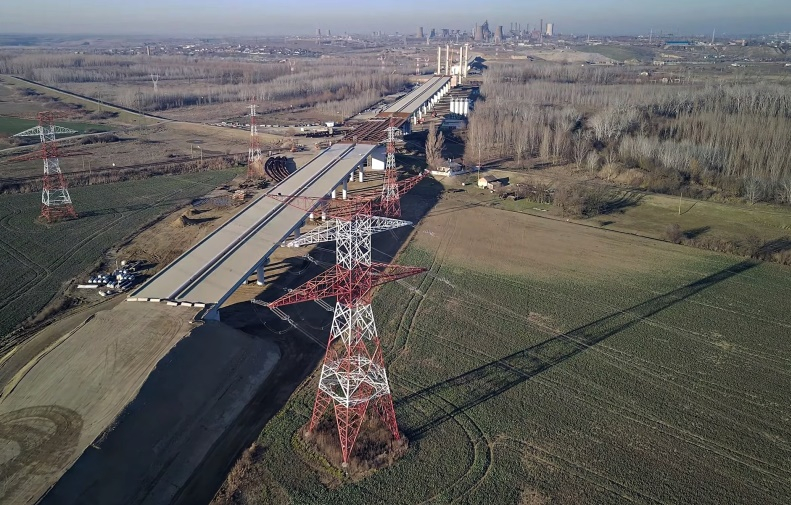 Pe Drumul Expres Galați - Brăila, cea mai complexă lucrare din România
